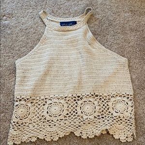 Crochet Haltered Tank Top